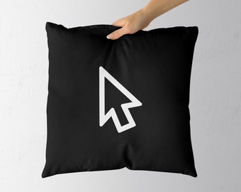 Cursor pillow or pillow case, perfect gift for designer, nerd decor