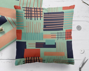 Throw pillow for your preppy bedroom, preppy style cushion