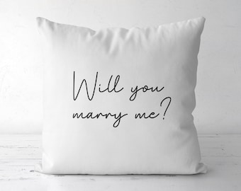 Proposal pillow, will you marry me? Romantic cushion