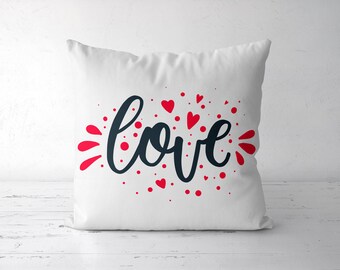 Decorative Valentine love pillow for mother