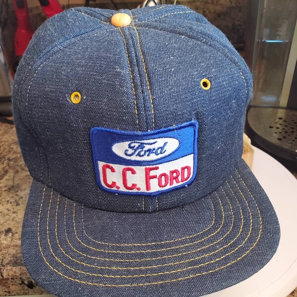 Vintage Ford Hat Etsy