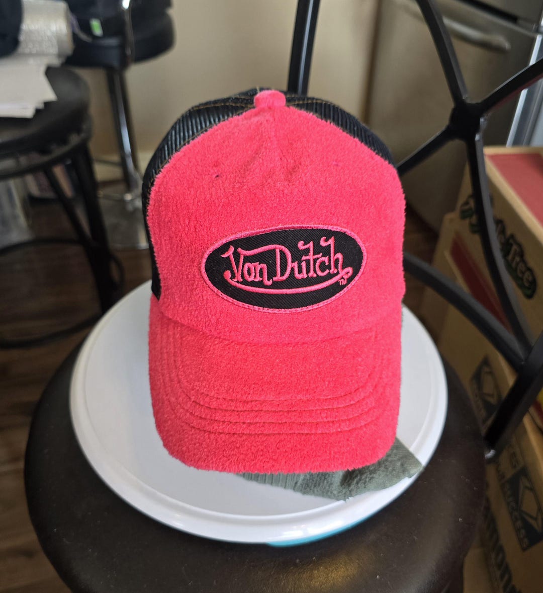 Vintage Von Dutch Black and Pink Mesh Cap RARE Find VonDutch Hot Pink | Black Fashion Trucker Hat NWT | eBay main image 4