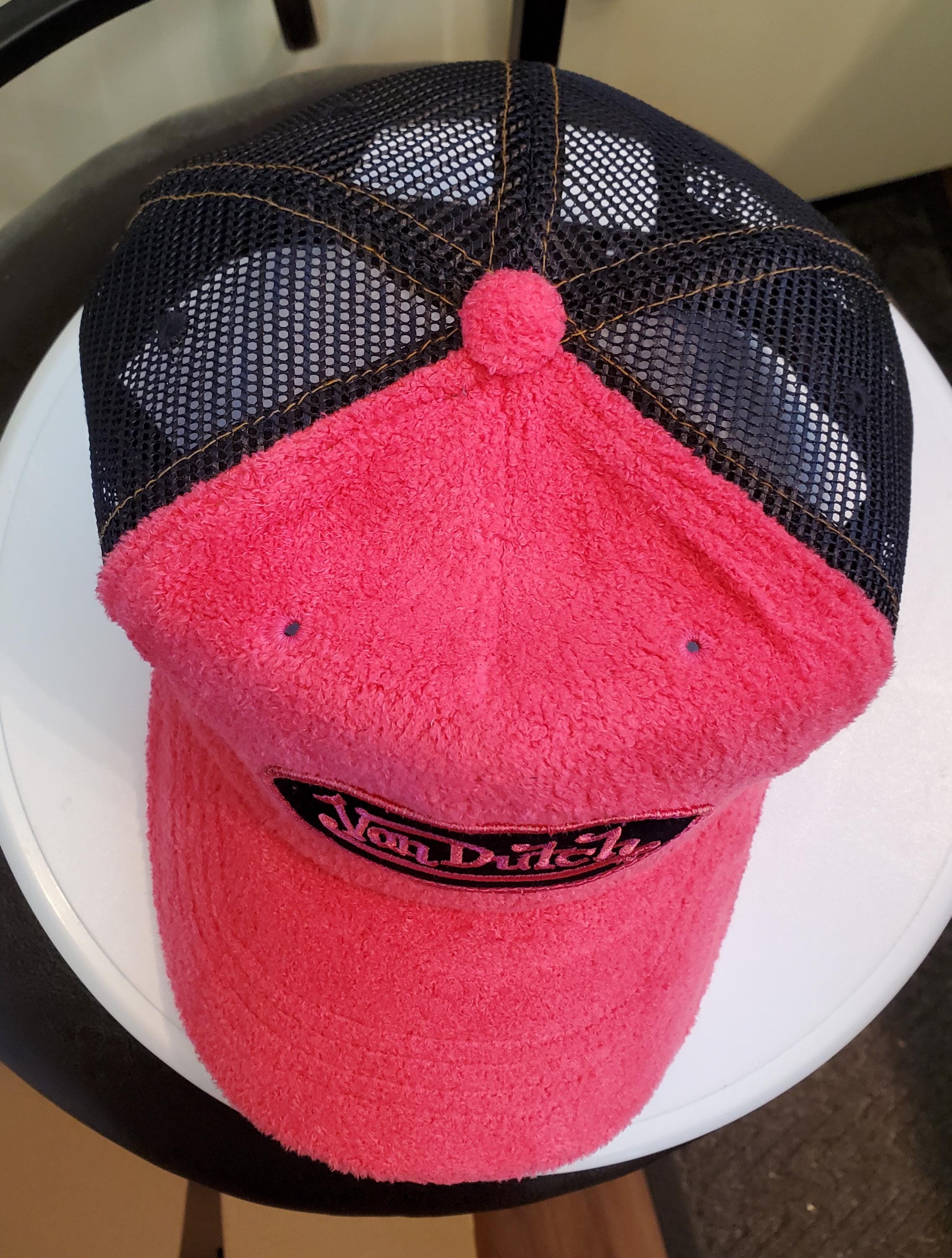 New Von Dutch Pink Mesh Trucker Hat Von Dutch Mesh Snapback Trucker Hat (HOT PINK) One Size  main image 2