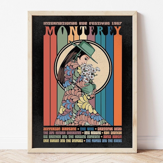 Monterey International Pop Festival Poster, Monterey Art Print