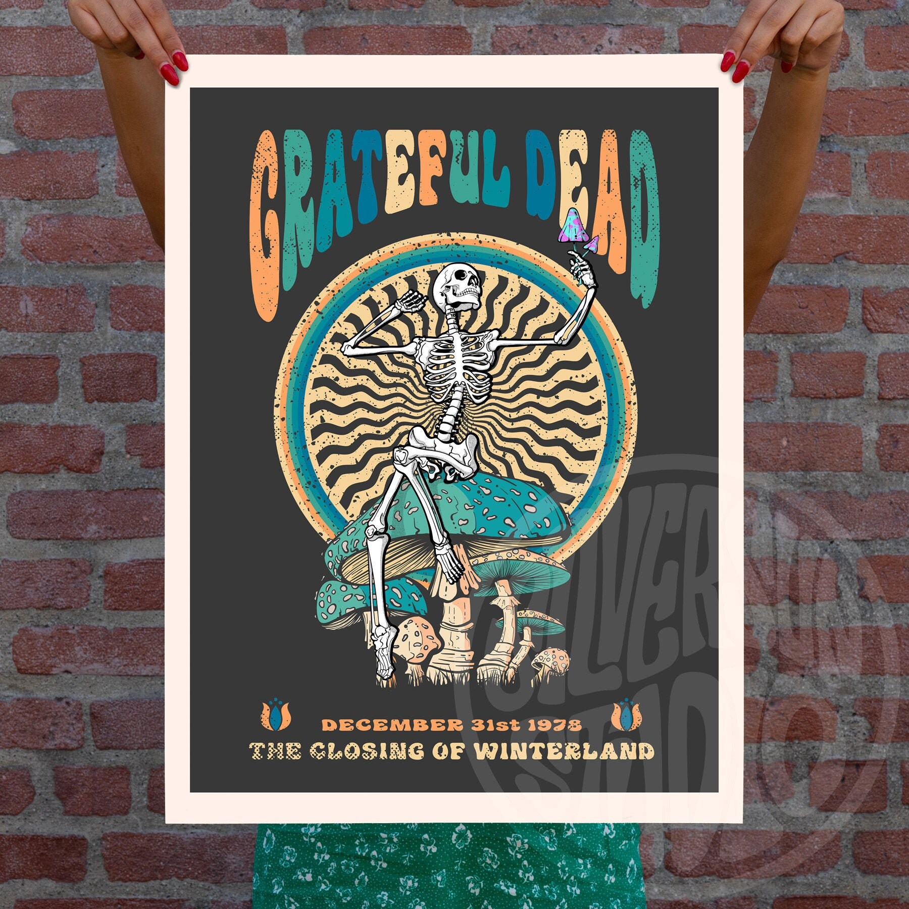 Grateful Dead Psychedelic Rock Poster 1978 Unofficial Fan - Etsy