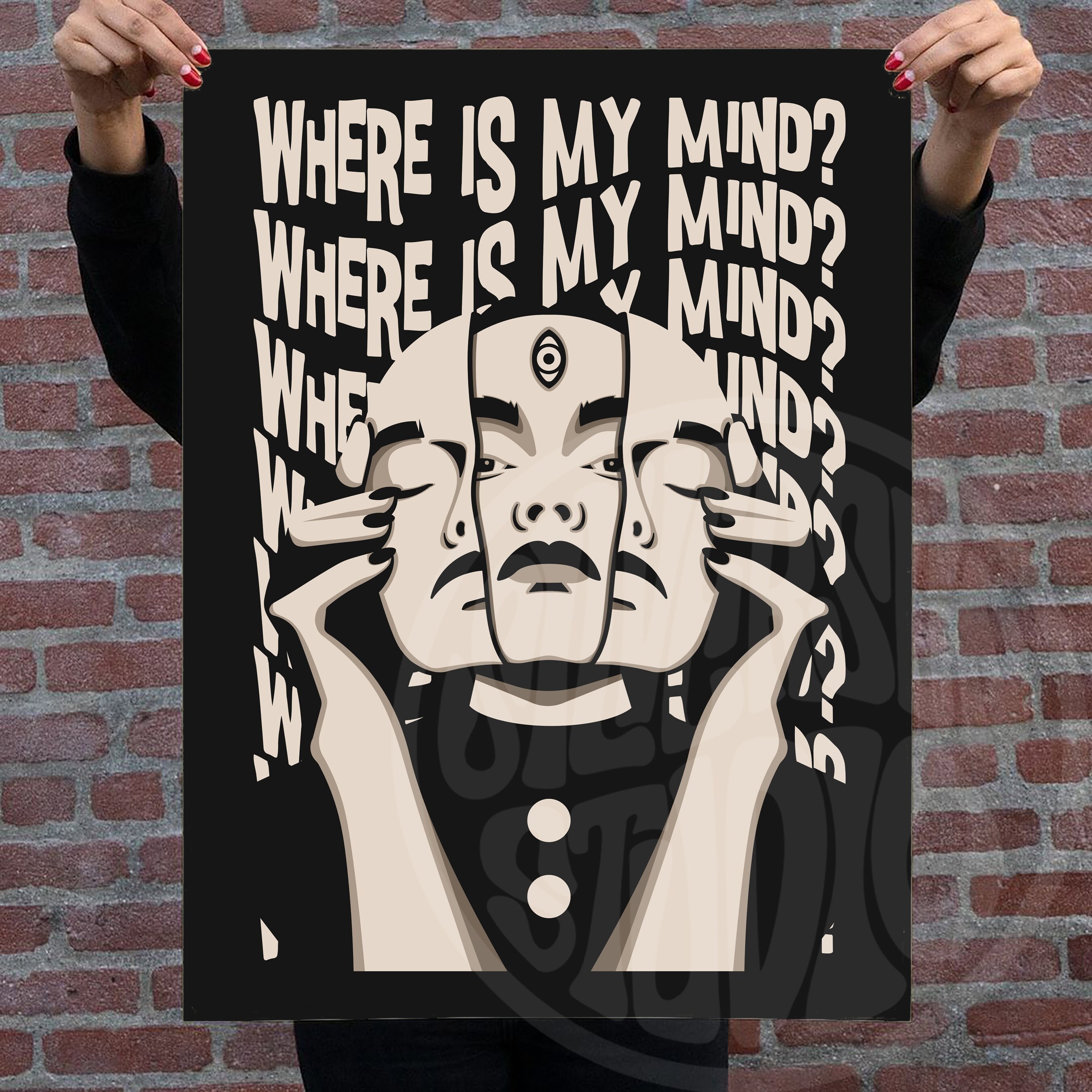 Pixies Where is My Mind Poster, Psychedelic Poster, Psychedelic