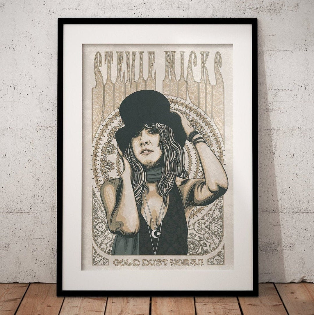 Stevie Nicks Portrait, Steve Nicks Poster, Stevie Nicks Art Print ...