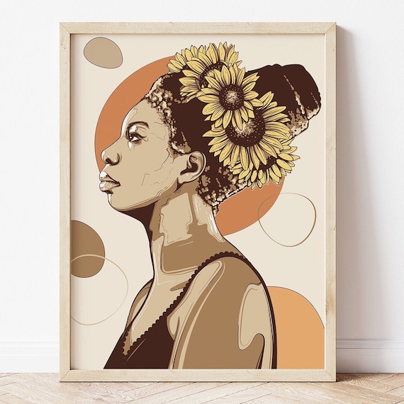 Nina Simone Portrait, Nina Simone Art Print, Nina Simone