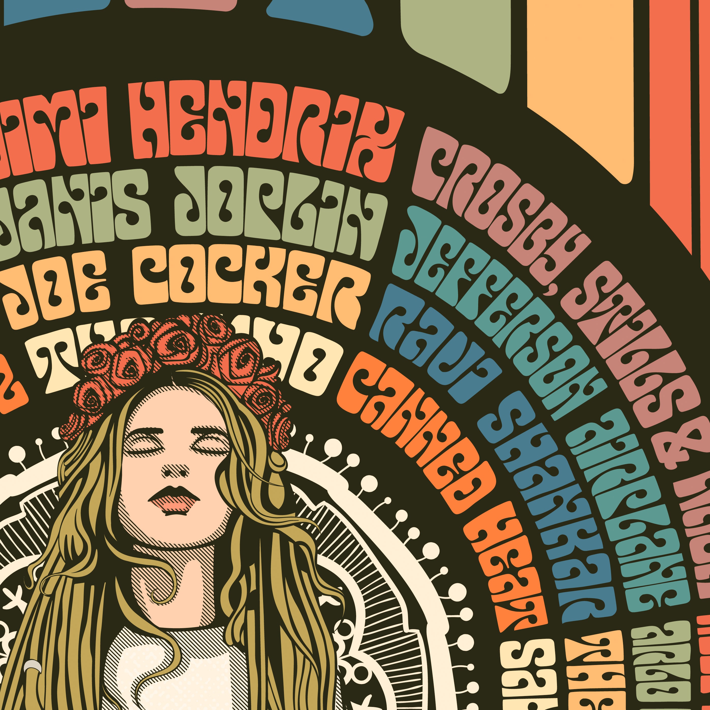 Woodstock Festival Poster 1969 Art Print Colour Version - Etsy Australia