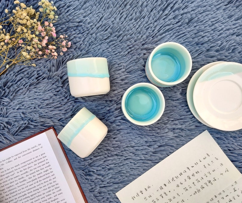 Ceramic Espresso Cups Set Japanese Tea Cups Set Ceramic Etsy