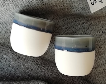 2,55 Unzen Keramik-Espressotassen-Set, Espressotasse, Keramik-Teetassen-Set, Geschenk für Teeliebhaber, chinesische Teetasse, japanische Teetasse, Kaffeebecher