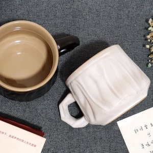 Handmade Ceramic Coffee Mug (10oz): Rustic Farmhouse Decor