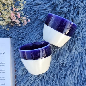 5.0oz Unique Wedding Gift, Gift For Boyfriend, Cappuccino Cup Sets, Handmade Ceramic Coffee Cups Set, Tea Cups Set, Espresso Gift For Him