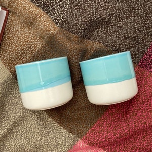 3.5oz Coffee Cups Set With Coaster, Coaster Sets, Espresso Cups Set, Ceramic Coaster, Coffee Ceramic Cup Handmade, Cups Set With Saucer