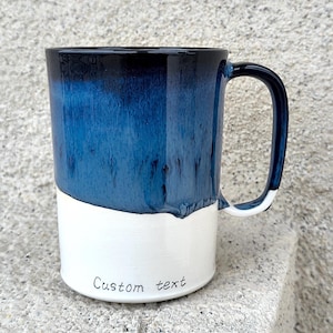 Personalized Coffee Mug - Custom Ceramic Mug - 12oz Handmade Ceramic Mug For Dad - Housewarmings Gift - Unique Coffee Mug For Him