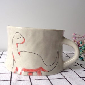 Dinosaur Mug, Dinosaur Cup, Dinosaur Gift, Dinosaur Ceramic Cup, Dinosaur Ceramic Mug, Ceramic Coffee Cup, Ceramic Coffee Mug, Espresso Cup