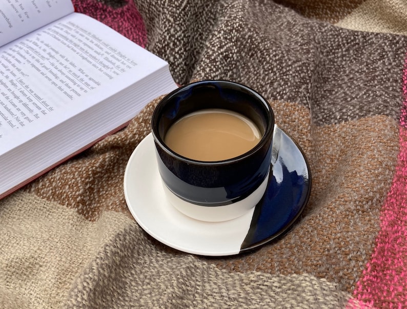 3.5oz Ceramic Espresso Cups Set Personalized Name Coffee Etsy