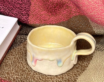 Handgjord keramisk kaffekopp: Hantverksmässig cappuccinokopp (170 g)