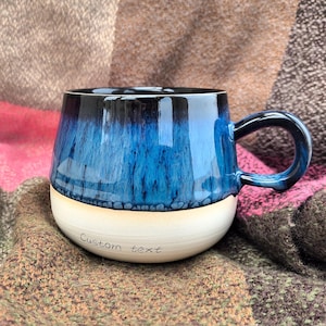 Personalized Coffee Mug - Unique Custom Ceramic Mug - 12oz Handmade Ceramic Mug For Dad - Housewarmings Gift - Coffee Mug For Him