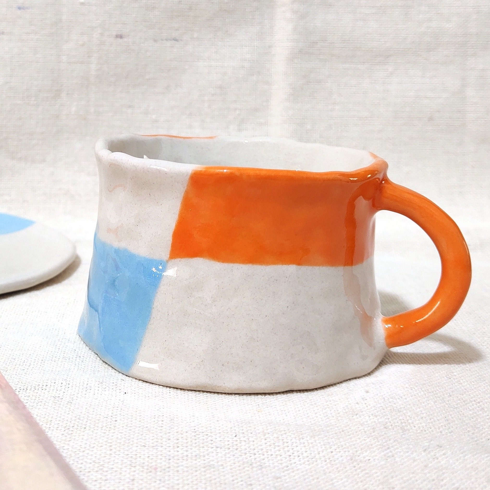 homEdge Mini Procelain Espresso Cup, 3 Ounces / 90 ml Tiny Cofffee Mugs  Demitasse for Espresso, Tea- Set of 6, Multicolor