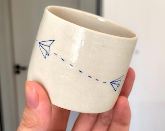 Handmade Rotatable Espresso Cup- Stress Relief Gift (3.5oz)
