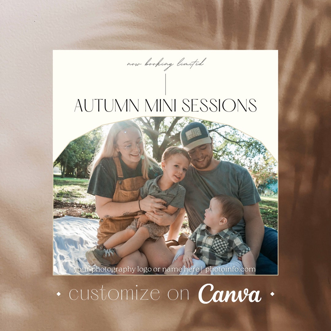Fall Mini Session Template, Autumn Minis Made Easy! Photography ...