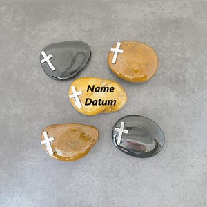 Objets funéraires en pierre avec croix Cérémonie funéraire Décoration funéraire Pierre tombale Urne funéraire Décoration Pierre commémorative Souvenir du défunt Pierre commémorative Pièces uniques