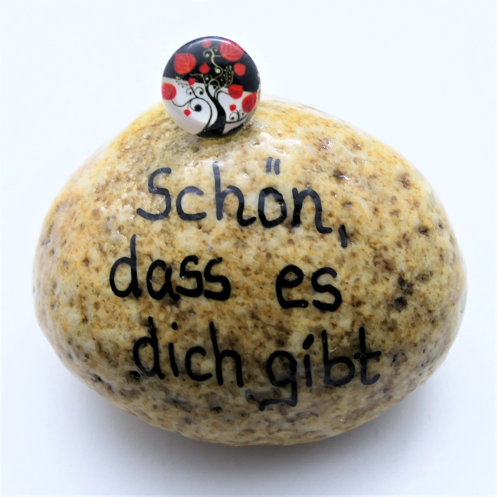 Glücksstein ca. 67 cm Glascabochon 12 mm Lebensbaum Andys Etsy