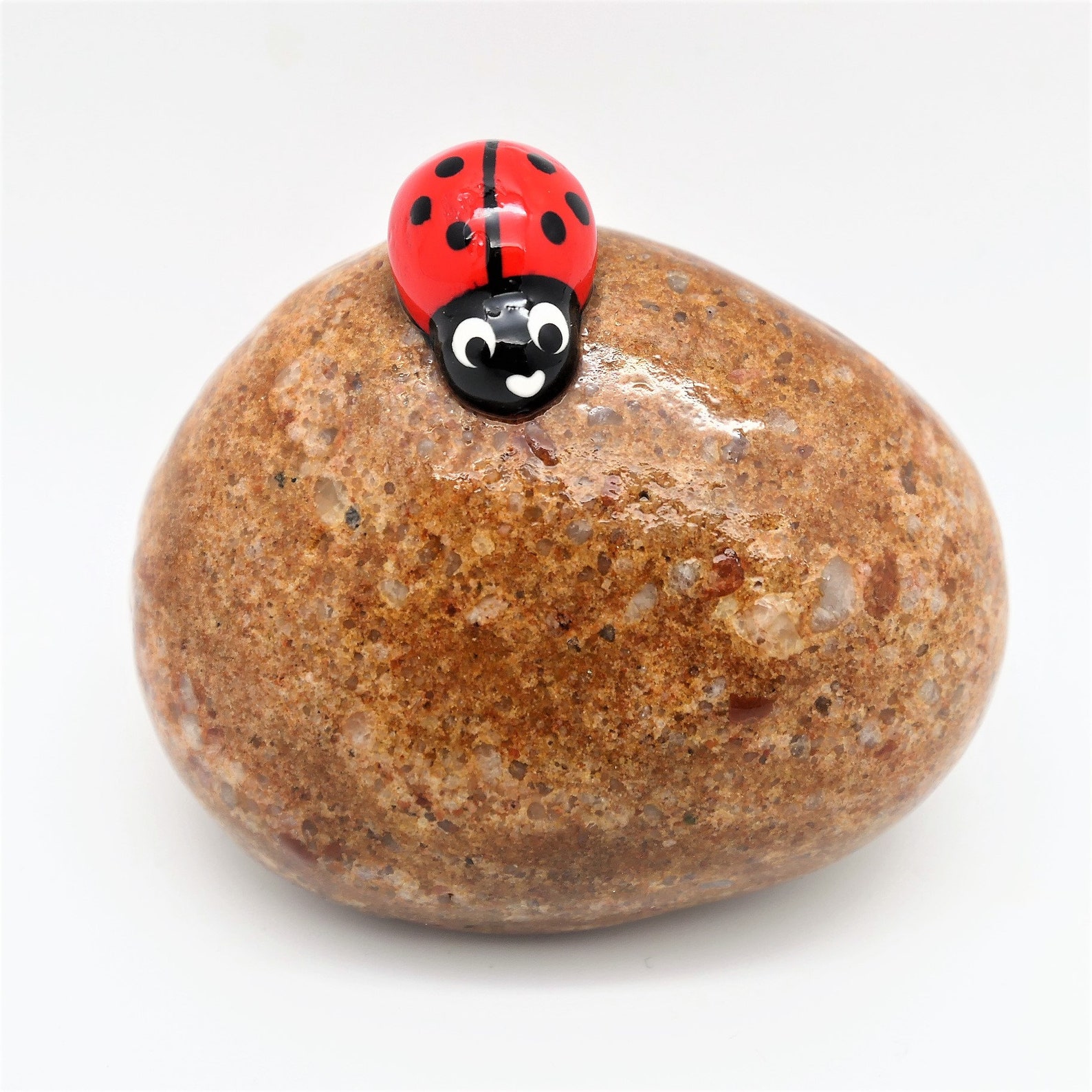 Piedra de la suerte con escarabajo aprox. 6 7 cm Andys Stone Etsy