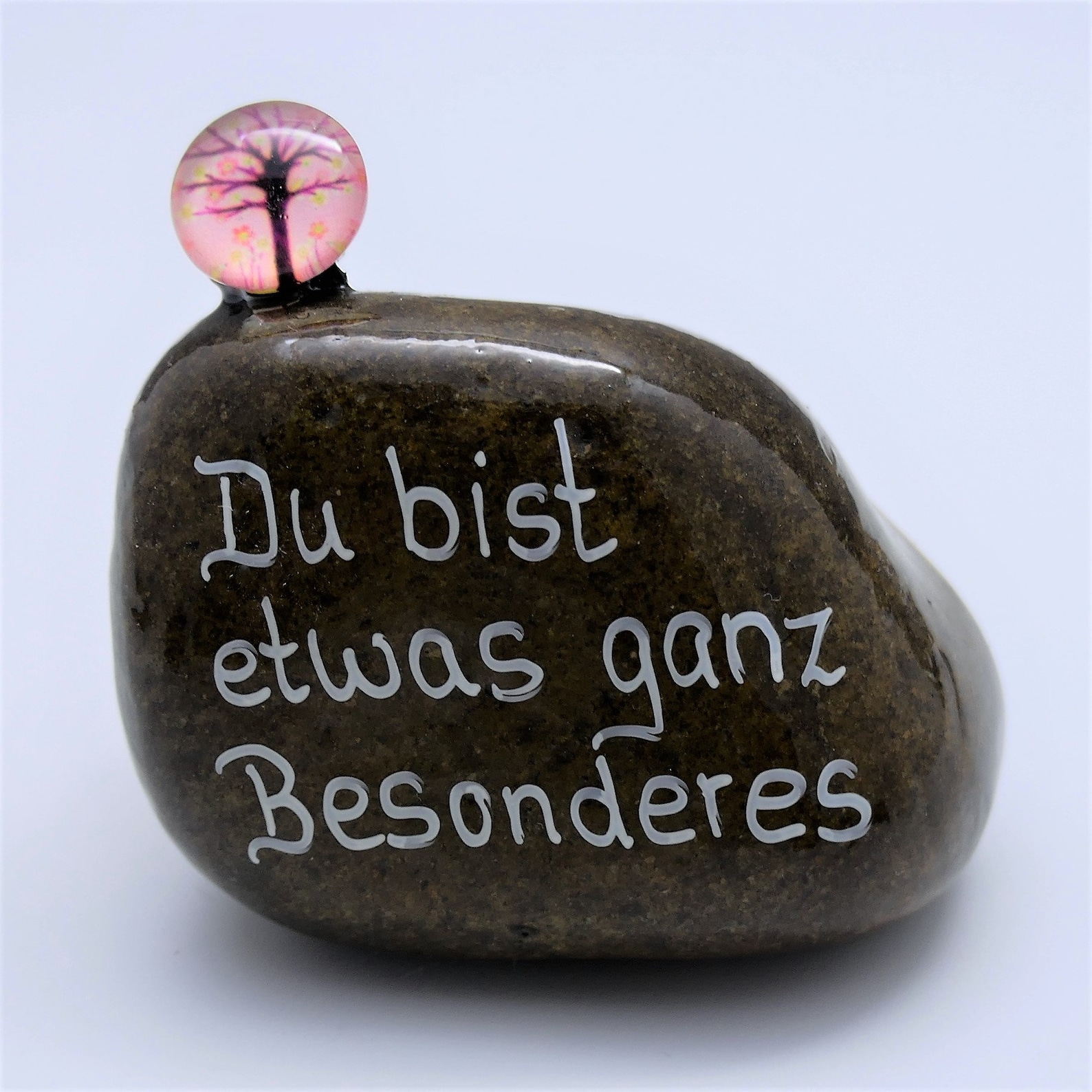 Glücksstein approx. 67 cm glass cabochon 12 mm tree of life Etsy