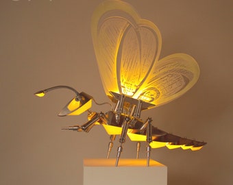 Butter Fly escultura de luz diseño lámpara de arte escultura de luz extravagante contemporánea de atelier per plex, iluminación