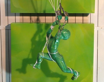 Obra de palíndromo CRISPR original de Tom Parthum 2017 / escultura de técnica mixta / arte directamente del artista