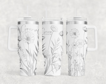 Grow In Grace Floral Wrap