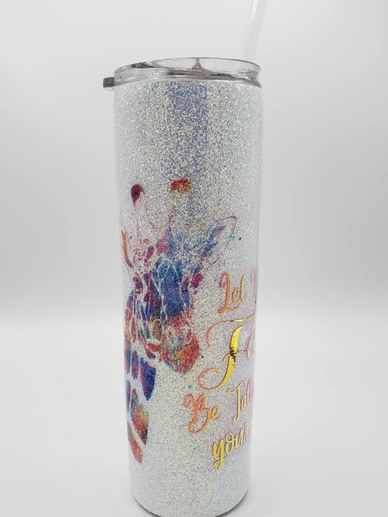 30 oz Faith Taller Than Fear Giraffe