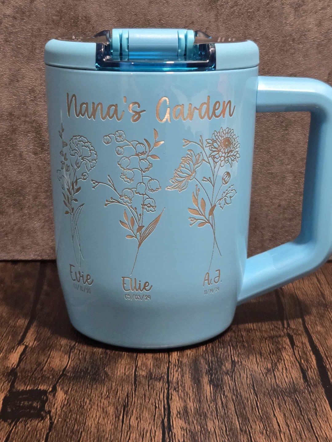 Birth Month Flower Custom Brumate MUV 15oz - Etsy