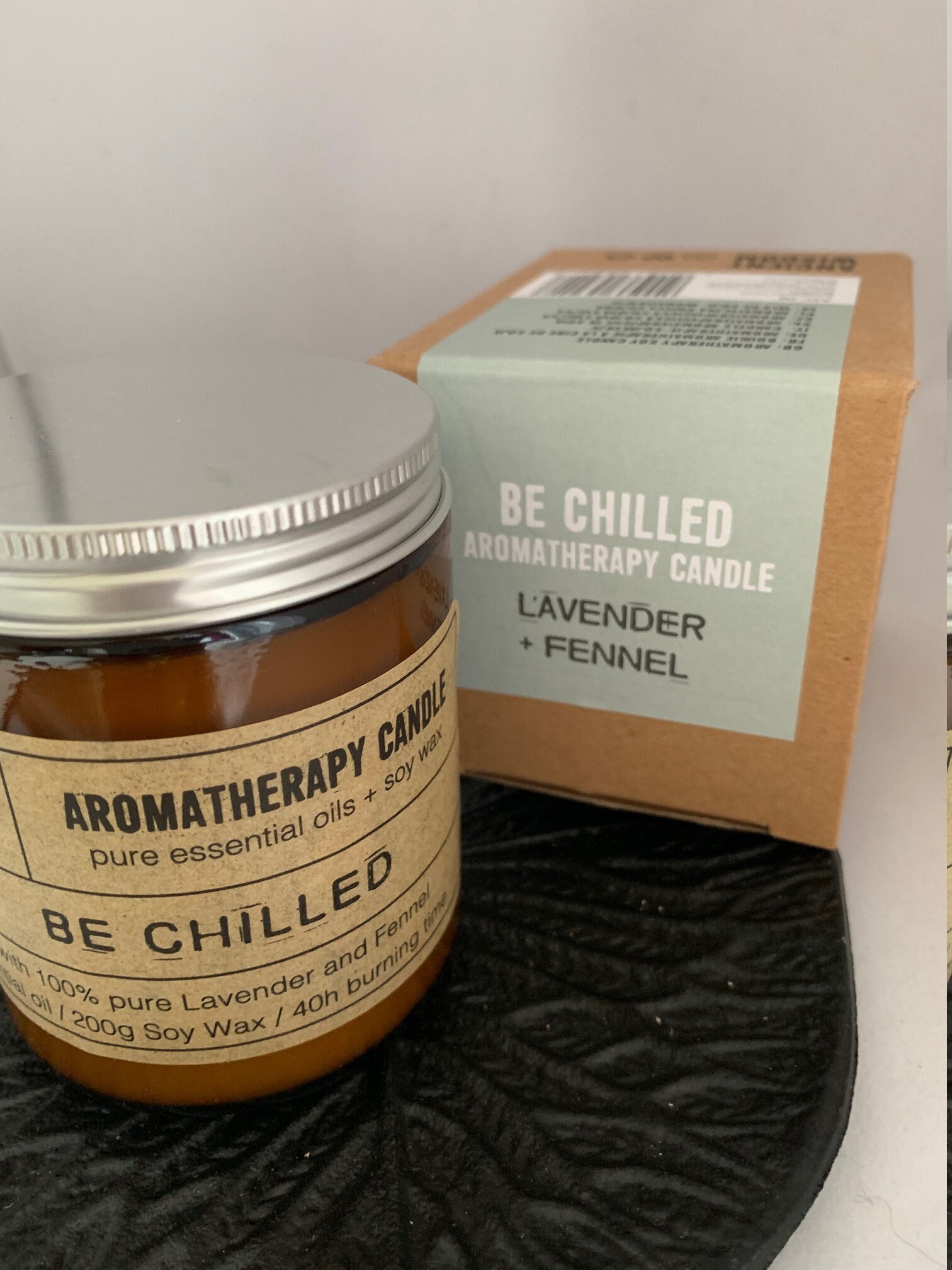 Bougie Aromathérapie 200G - Fraîcheur Lavande et Fenouil