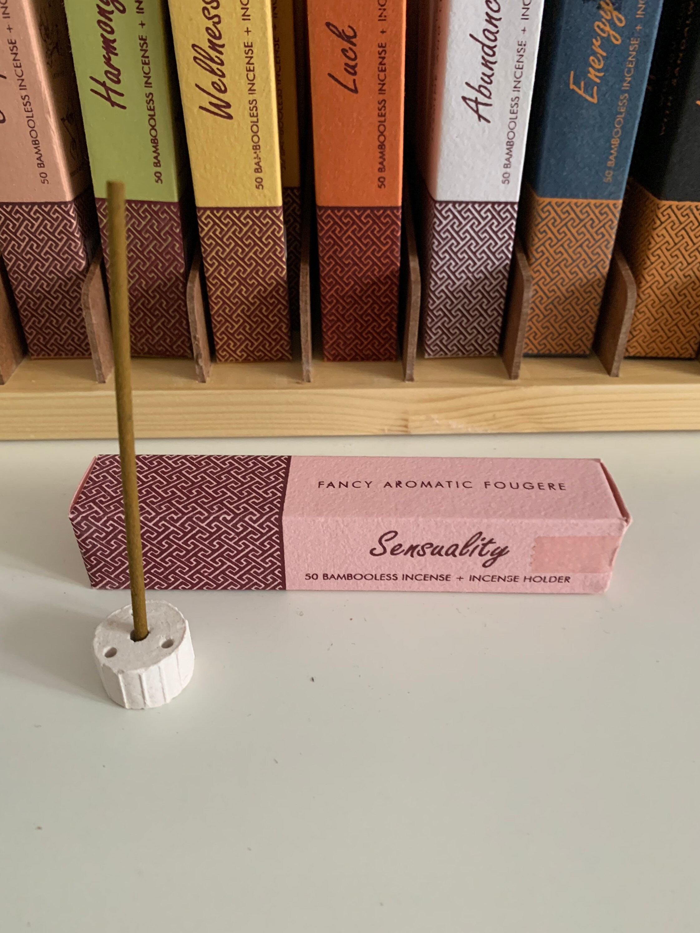 Encens Aux Herbes Sans Bambou avec Support Sensuality Sensualité