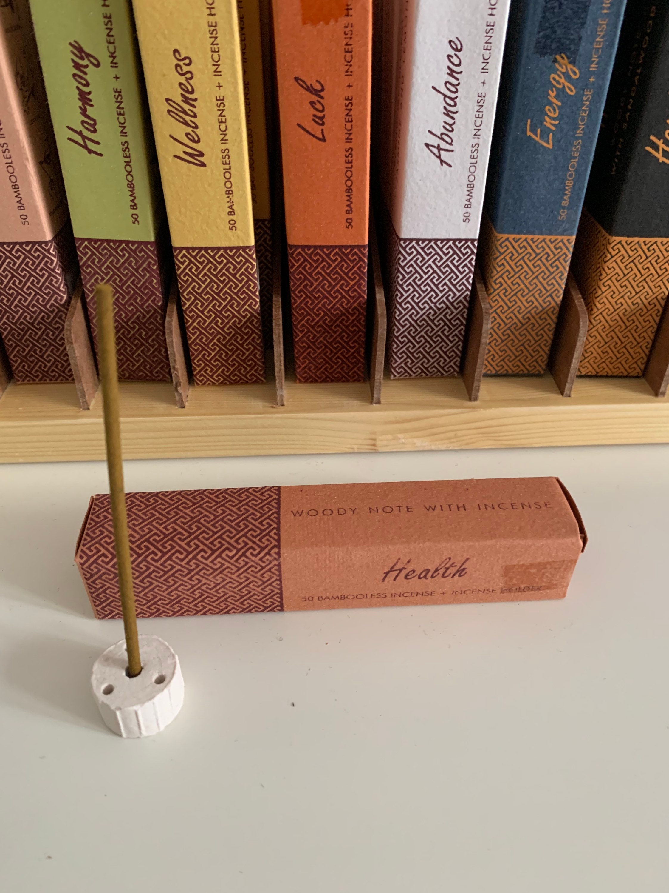 Encens Aux Herbes Sans Bambou avec Support Health Santé