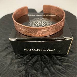 Tribal copper bracelet