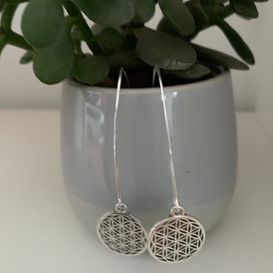 Flower of Life earrings – sacred geometry jewelry, spiritual harmony