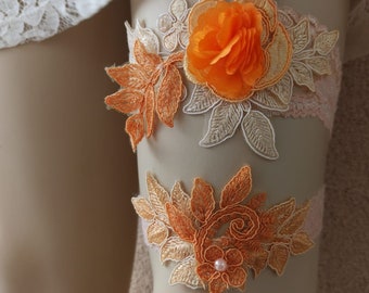 Hochzeit Strumpfband, Braut Strumpfband Set,Spitzen Strumpfband Set