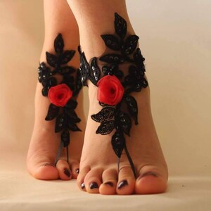 Barefoot Sandals, Beach Wedding, Bridal Barefoot Sandals