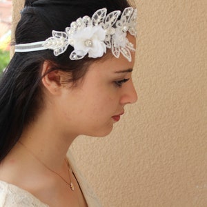 Hair Accessories Wedding Headband, Bridal Headpiece,  Headband, Hair Tiara, Flower Girl,Hair Jewelry, Haisory,Bridal Headband    HB00298