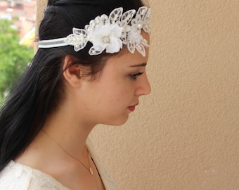 Hair Accessories Wedding Headband, Bridal Headpiece,  Headband, Hair Tiara, Flower Girl,Hair Jewelry, Haisory,Bridal Headband    HB00298