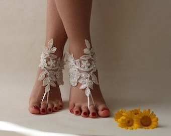 Beach Wedding Barefoot Sandals Bridal Barefoot, Wedding Barefoot