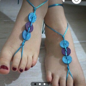 Barefoot Sandals Bridal Barefoot Sandals Wedding Barefoot Anklet handmade