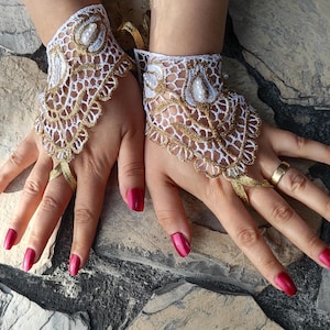Wedding Gloves Lace Gloves Costume Gloves Bridal Gloves Fingerless Gloves