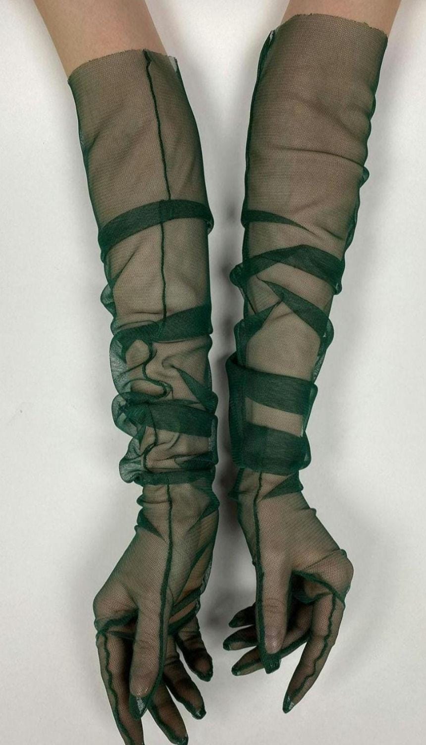 Schwarze Tüll Handschuhe Braut schwarze Handschuhe Lange Handschuhe Kostüm Handschuhe Fingerlose
