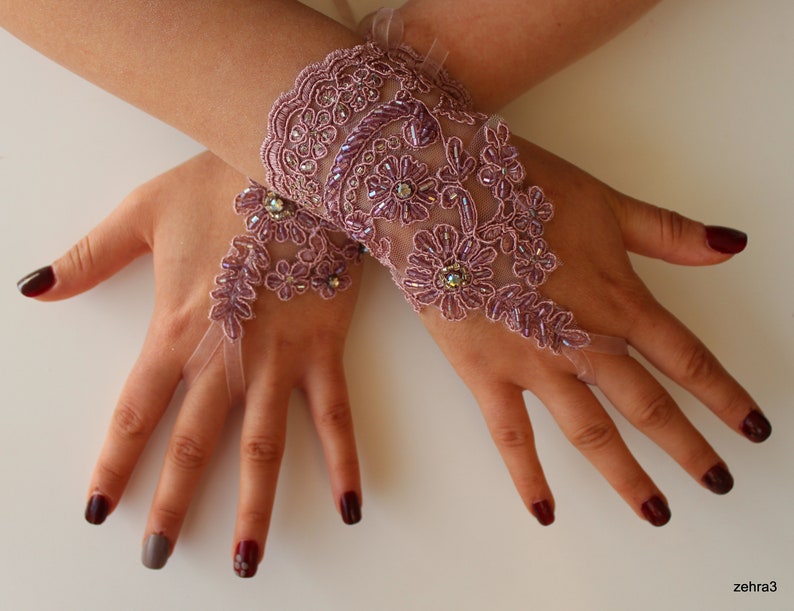 Pink Lace Fingerless Gloves,wedding Gloves, Lace Gloves, Fingerless Bridal Gloves Wedding Dress