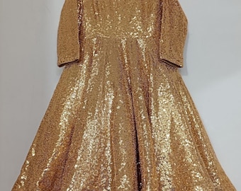 Vestido de lentejuelas para niñas: vestido formal infantil personalizado